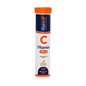 قرص جوشان ویتامین C 500 میلی گرم رین ویت 20 عدد