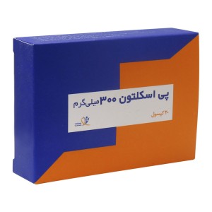کپسول پی اسکلتون 300 میلی گرم دارو پژوهان 20 عددی